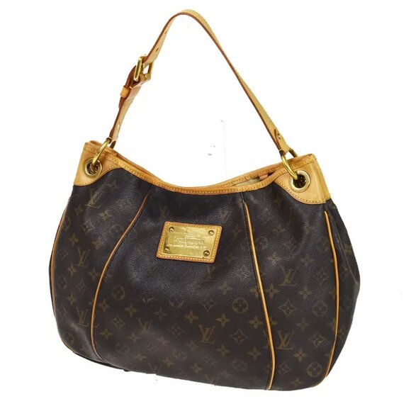 LOUIS VUITTON Galliera PM Shoulder Bag Monogram Leather Brown GD M56382 20YB929